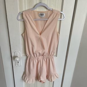 Sabo Skirt Pink Ruffle Playsuit/Romper